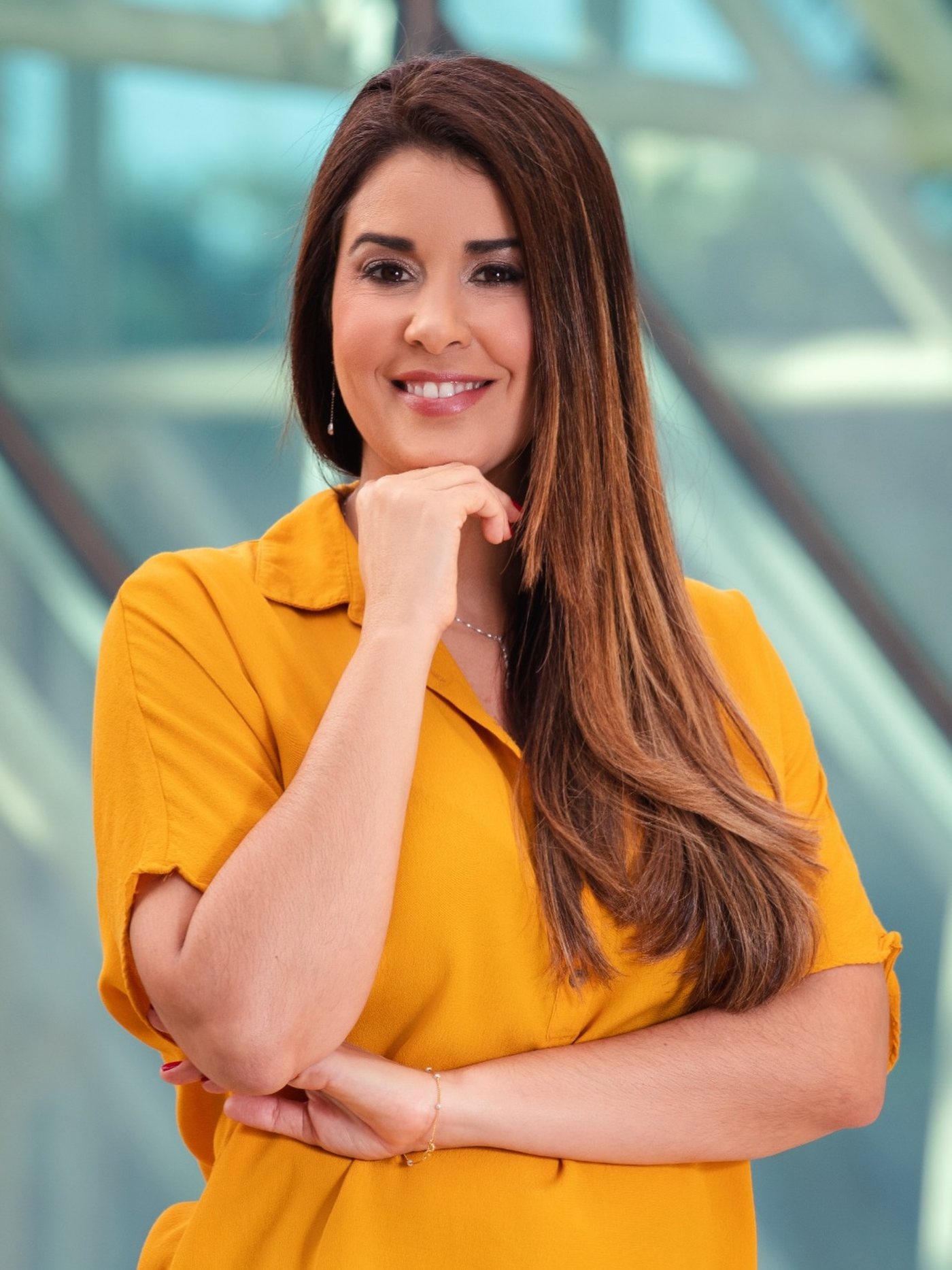 Rebeca Ambrósio em sua sala de atendimento.